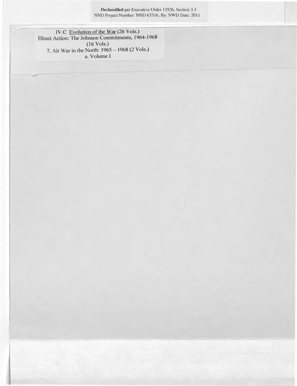 Chiefs Call — Pentagon-Papers-Part IV. C. 7. a